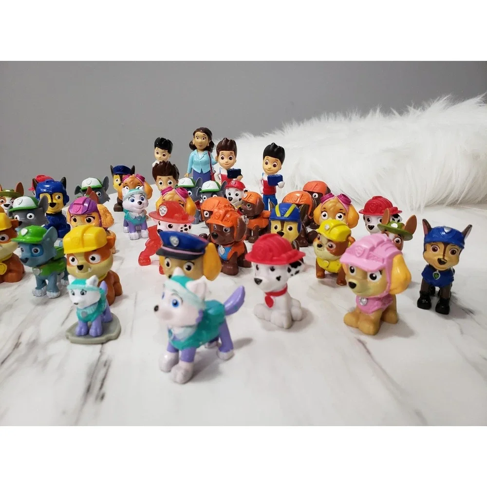 Lot 40 Paw Patrol Nickelodeon Nick Jr Figure Dog Toy Mixed Rider Chase Marshall